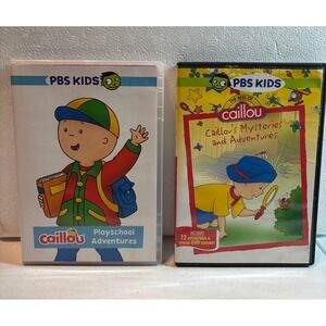 PBS Kids Caillou Playschool Mysteries and Adventures DVDs 2‎ Disc Set